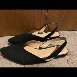 Pam V Throat SlingBack Mules